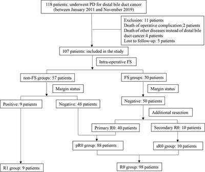 The Impact of Intraoperative Frozen Section on Resection Margin Status and Survival of Patients Underwent Pancreatoduodenectomy for Distal Cholangiocarcinoma